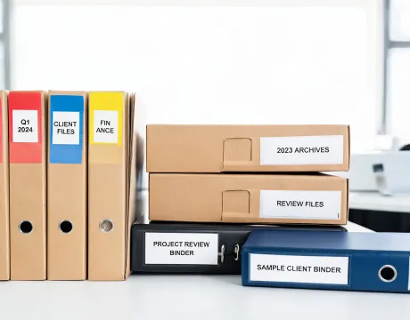 Filing and archive sample review table