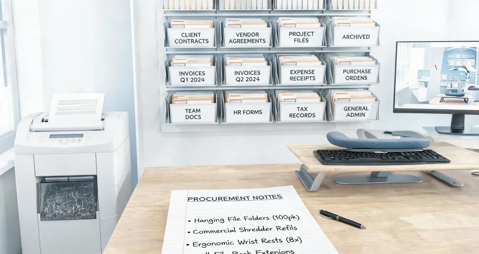 Fellowes office organisation article visual